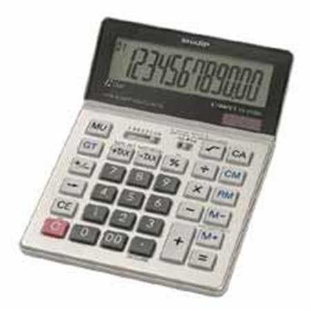 SHARP ELECTRONICS Sharp Electronics SHRVX2128V 12-Digit Calc.- Tax Feature- Dual Pwr- 5-.332in.x6-.332in.x.63in.- GY SHRVX2128V